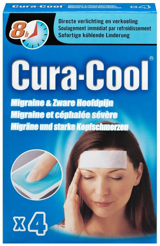 Be Cool Cura-cool migraine strips (4 st) Top Merken Winkel